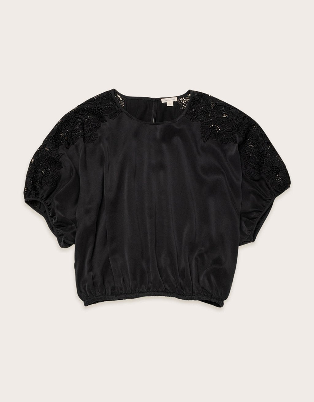 silk lace bubble top