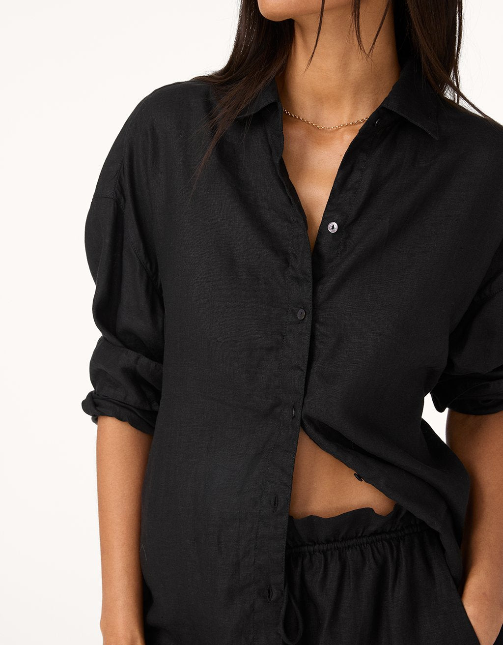 linen button down