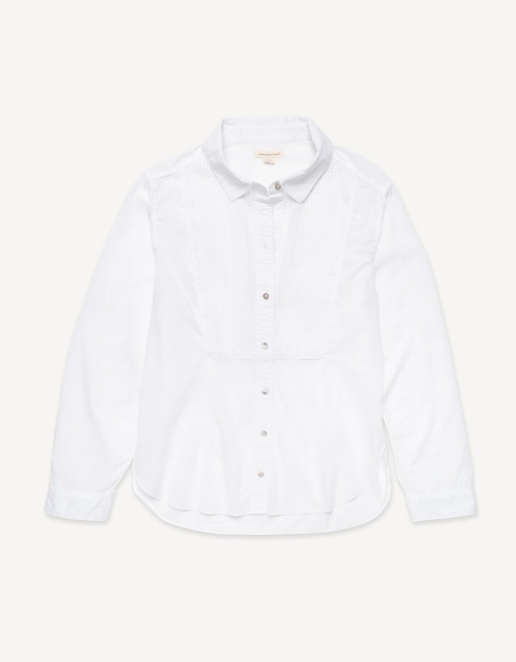 shrunken tuxedo voile shirt