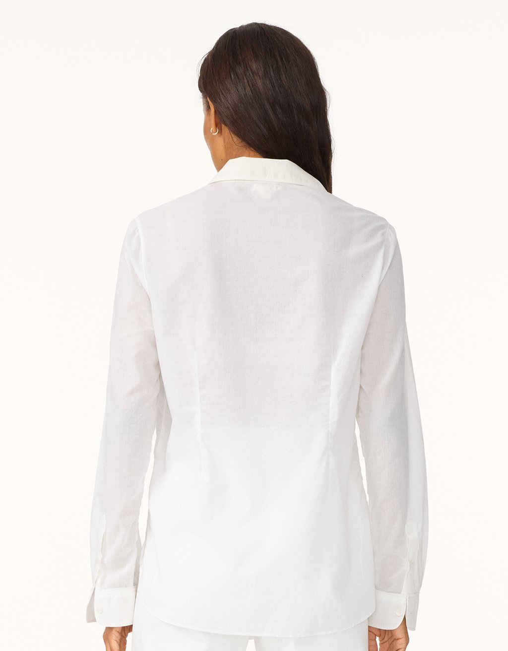 shrunken tuxedo voile shirt
