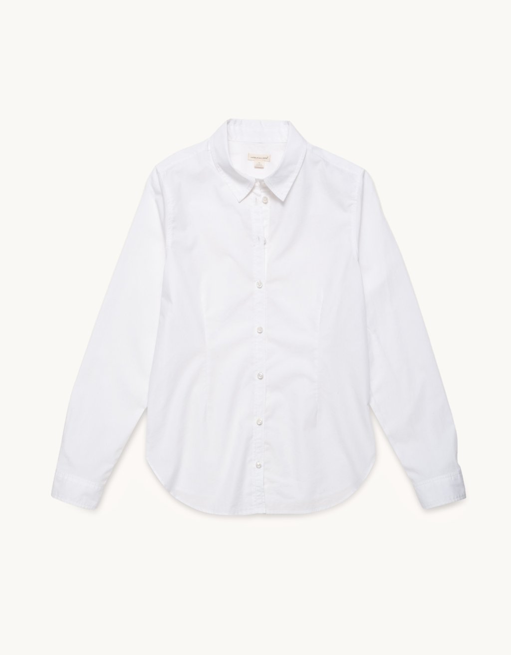 shrunken stretch poplin boyfriend shirt