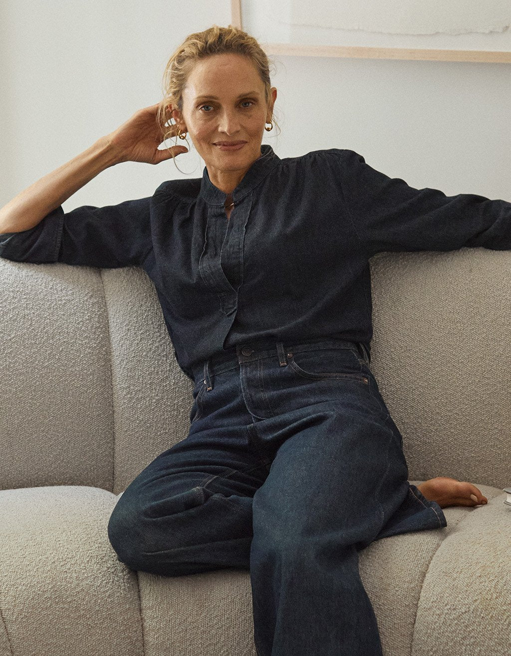 Denim Popover Shirt