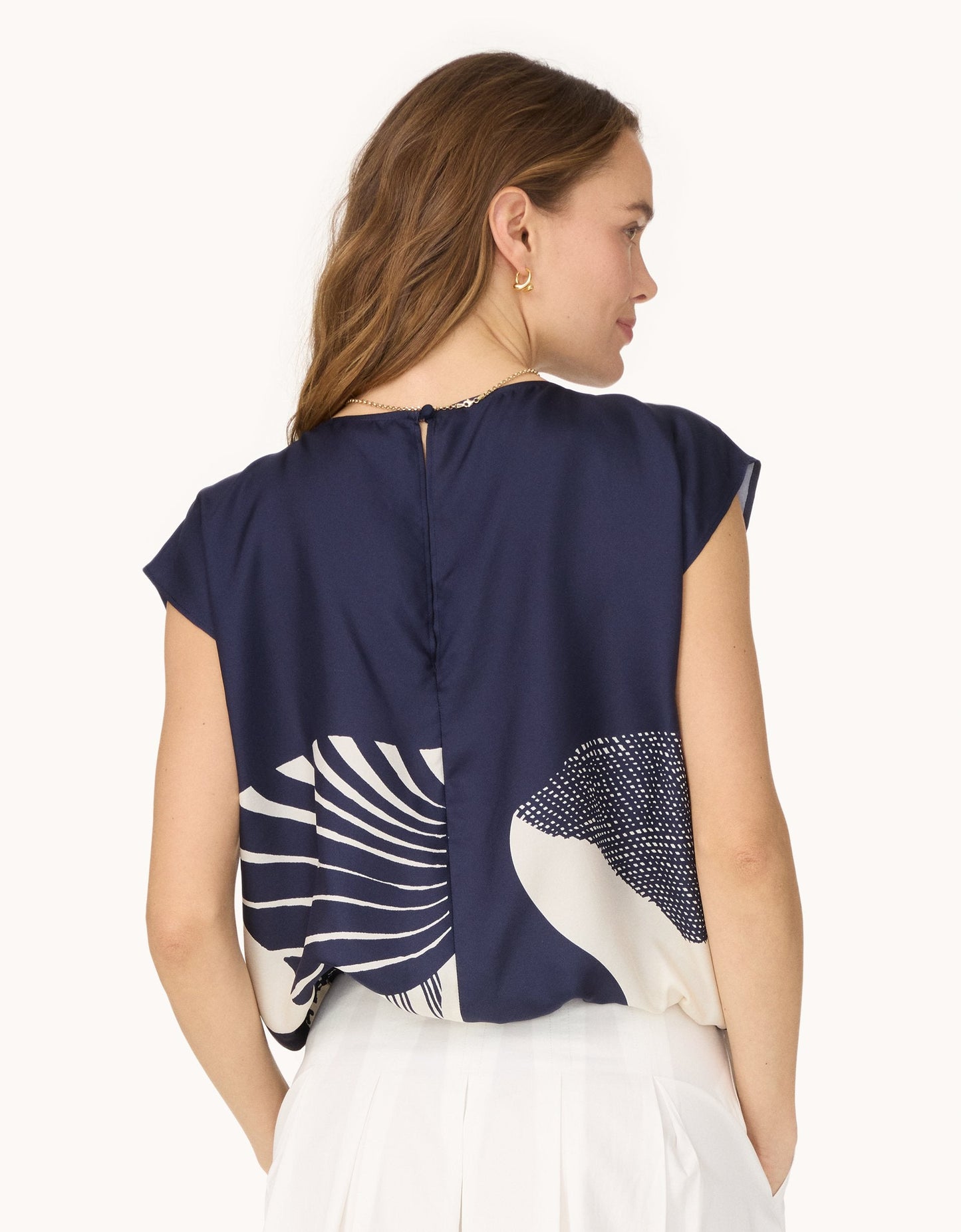 washable silk bubble top