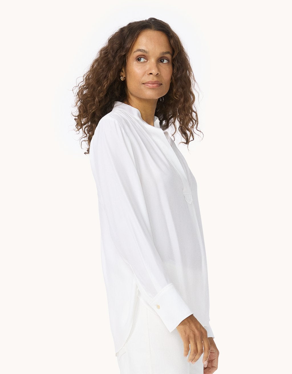 Silk Popover Shirt