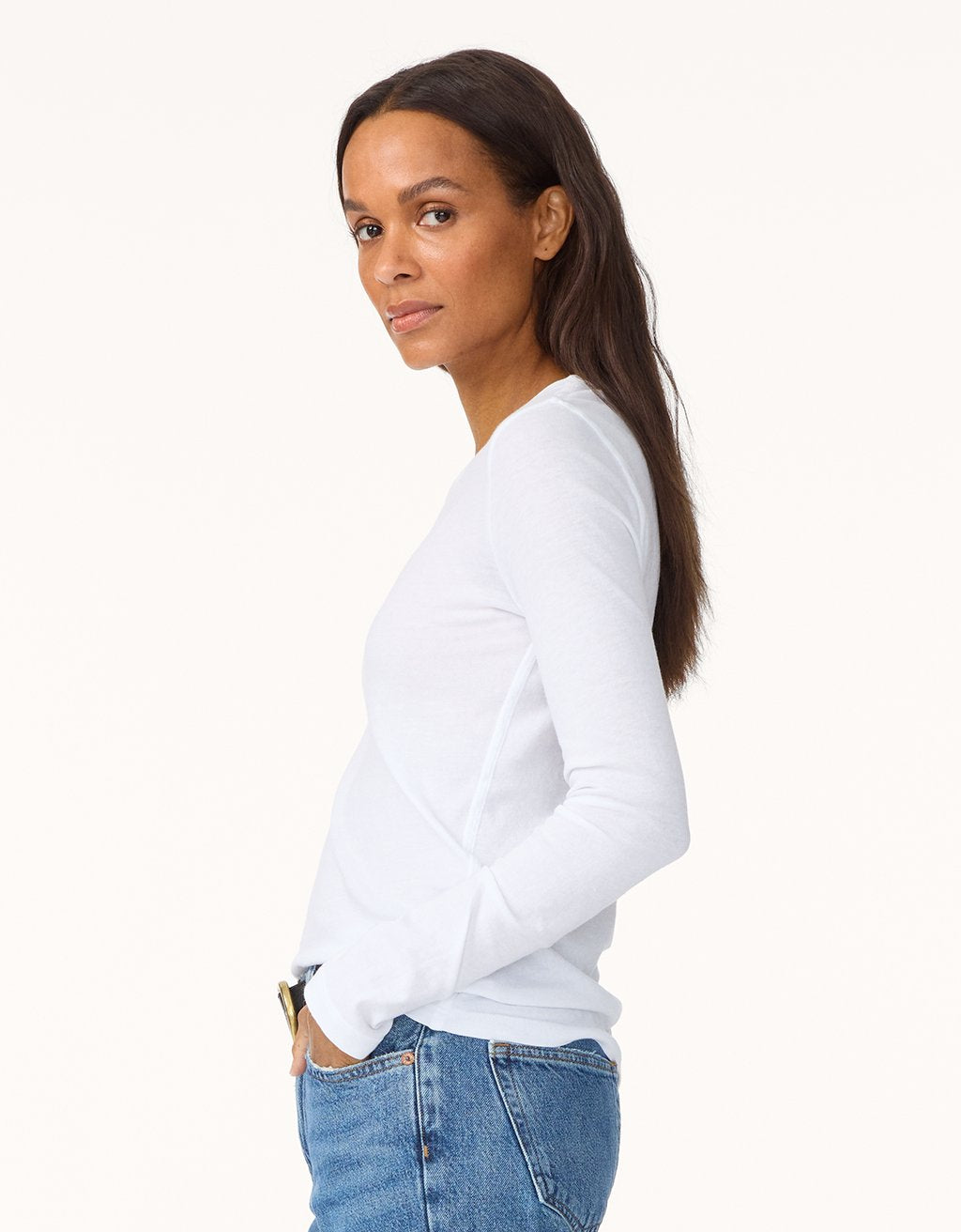 long sleeve crewneck tee