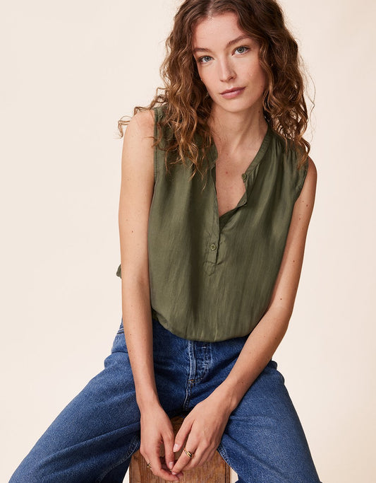 washable silk bubble tank