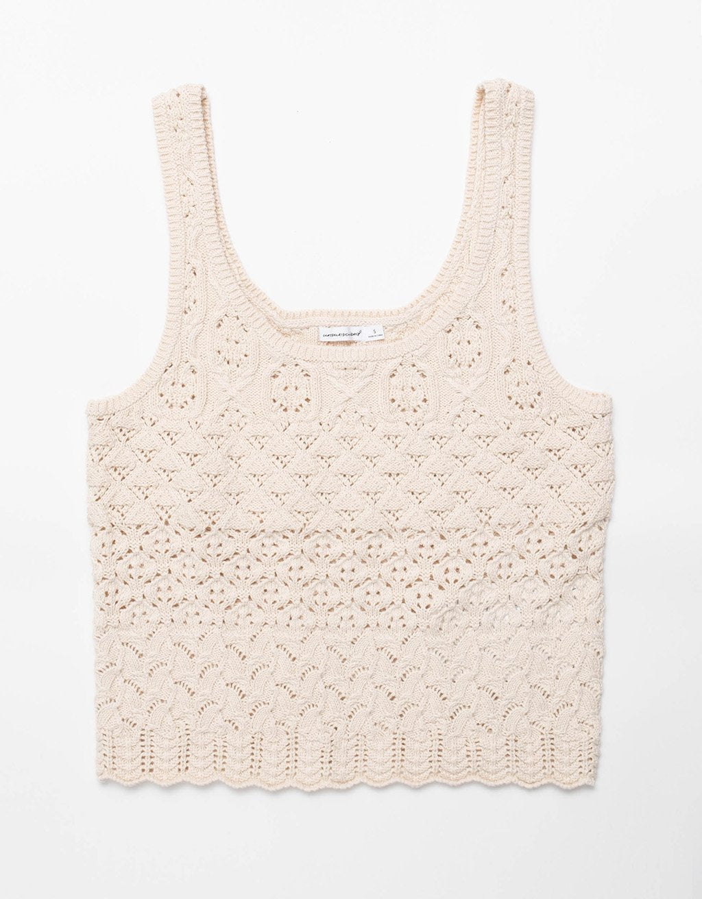 textured sweater tank