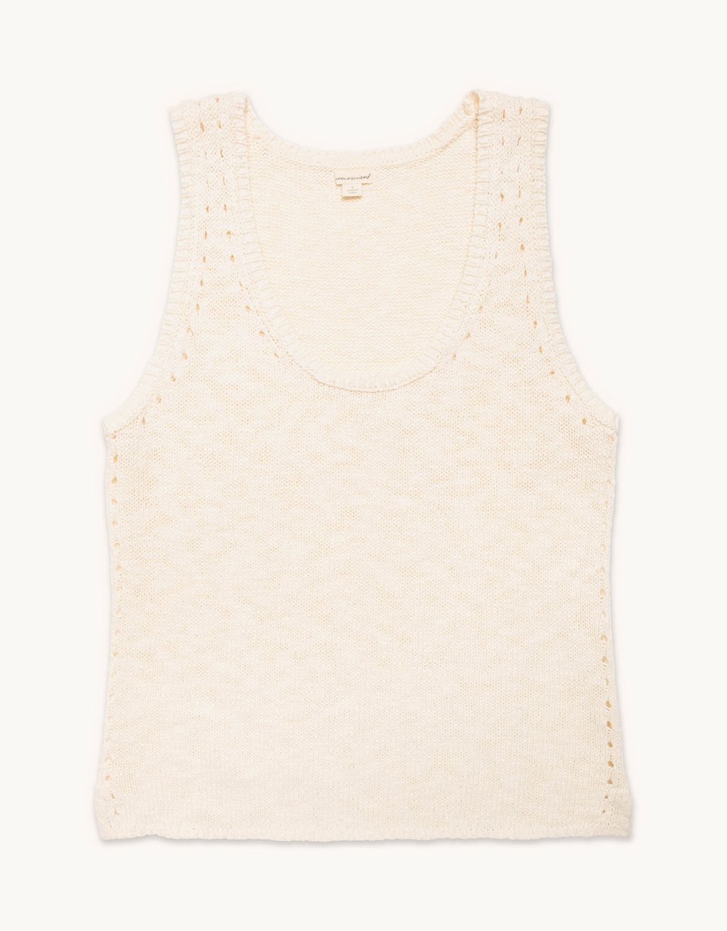 cotton linen beach tank