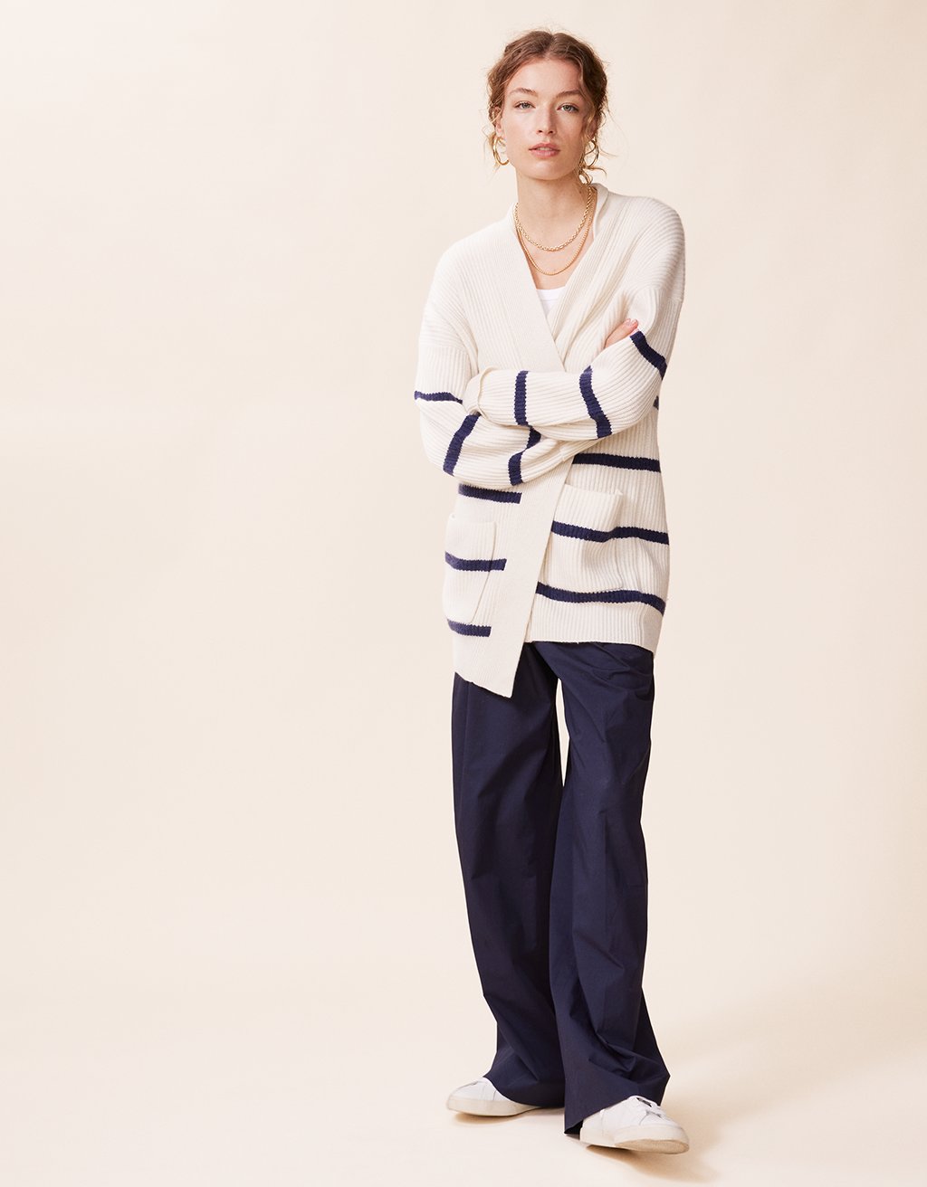 oversized ribbed cardigan