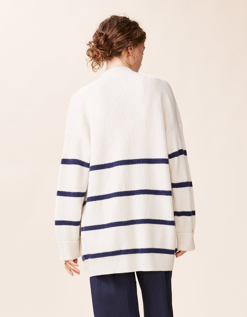 oversized ribbed cardigan