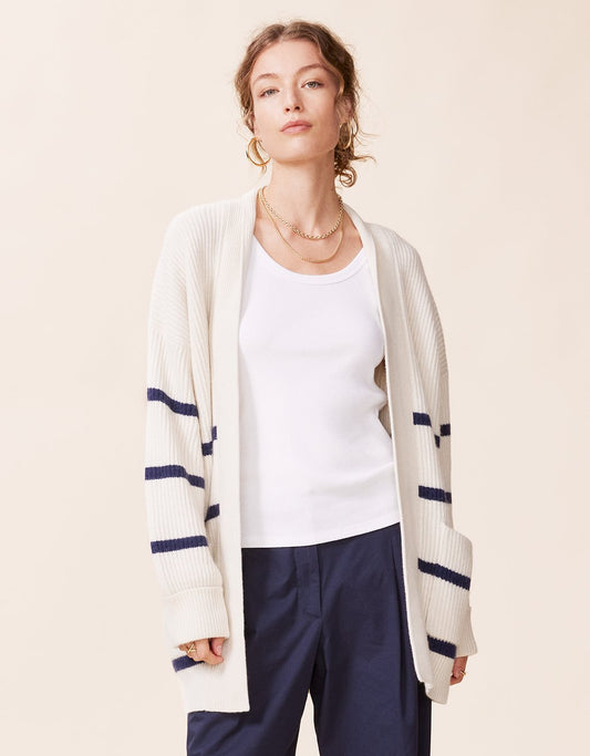 oversized ribbed cardigan