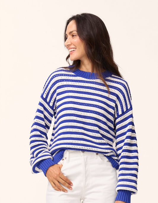 Striped Cotton Sweater