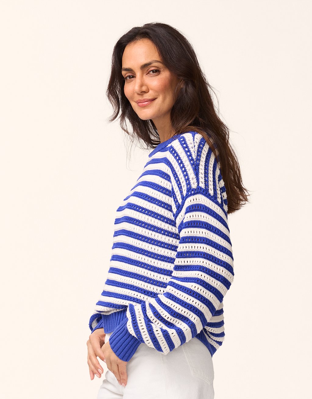 Striped Cotton Sweater