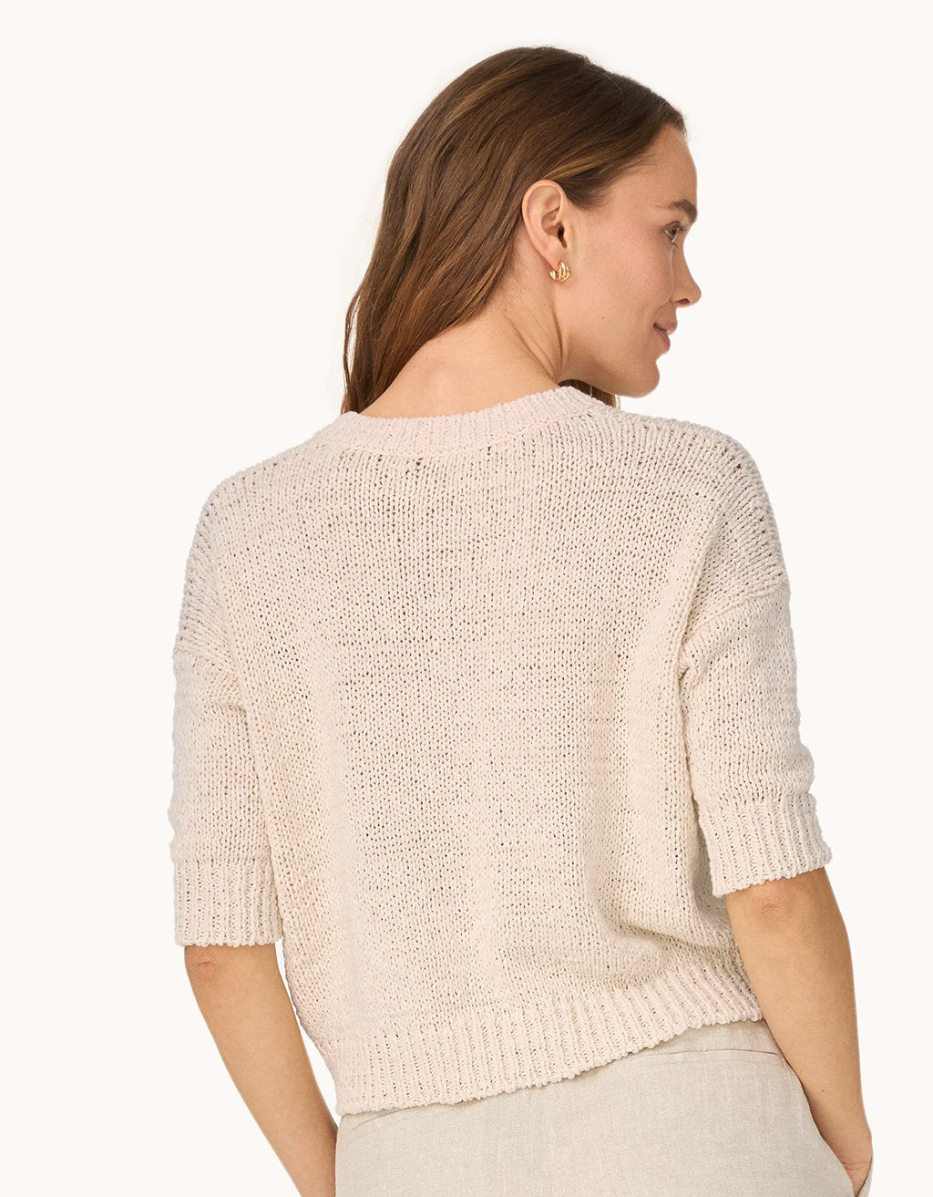 boxy cotton sweater