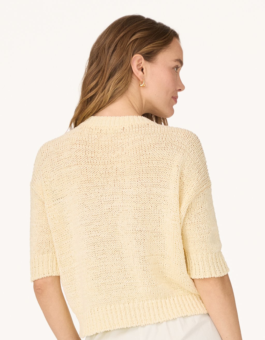 boxy cotton sweater