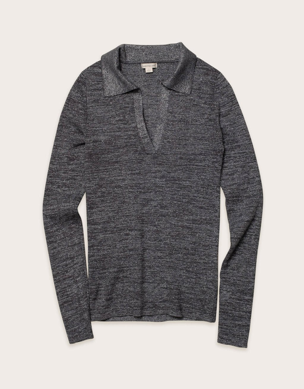 shimmer polo sweater