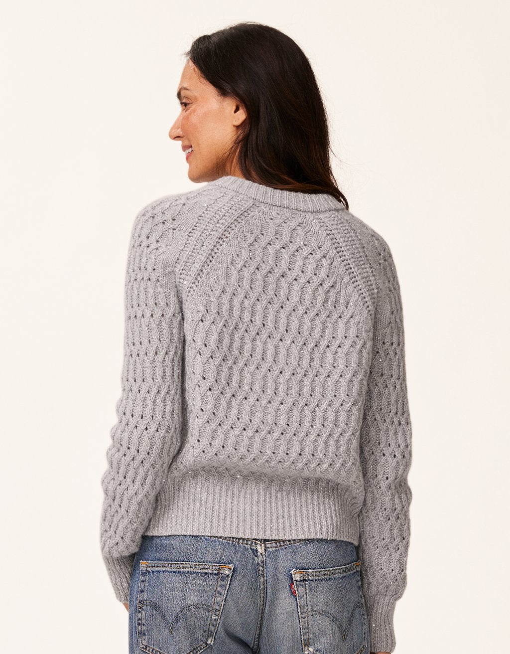 wool shimmer cardigan
