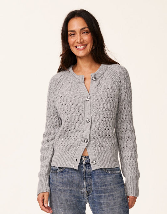 wool shimmer cardigan