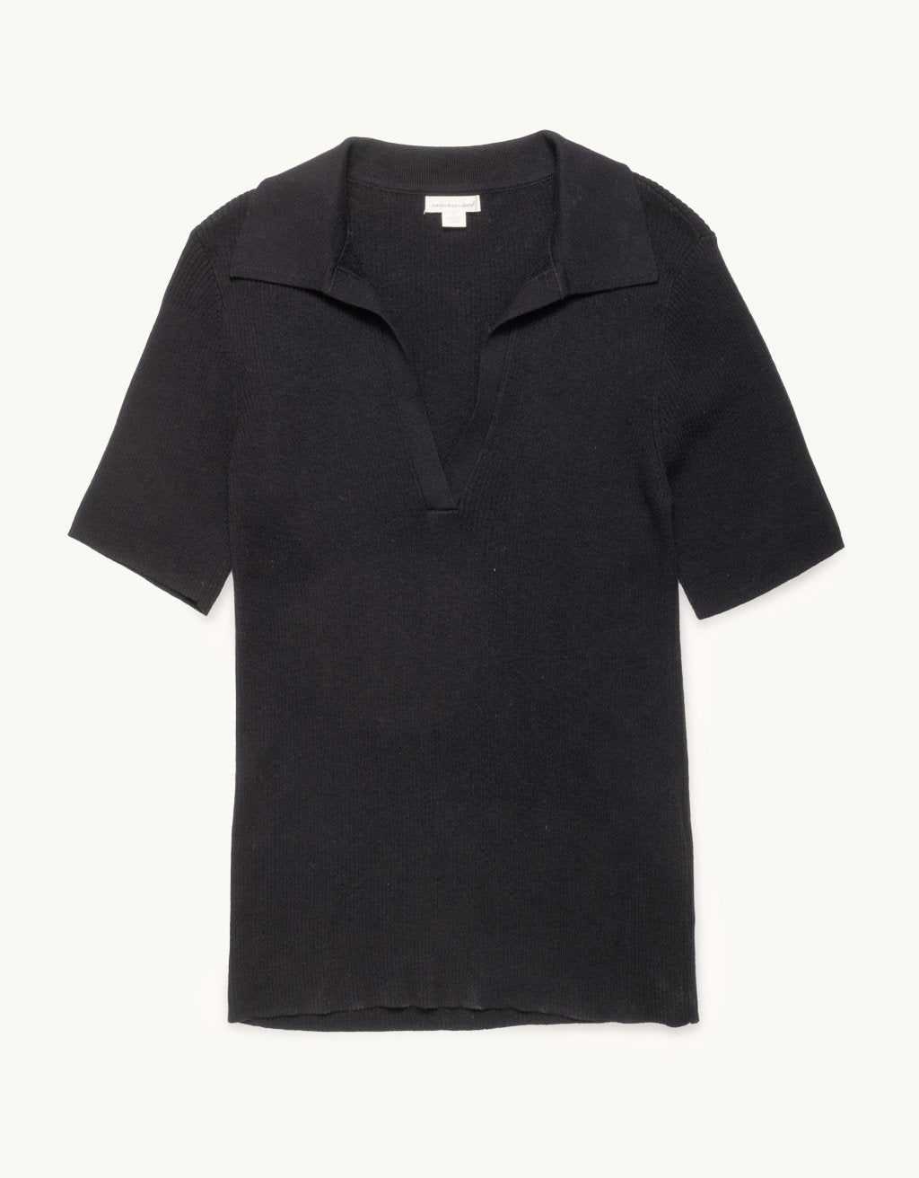organic cotton cashmere polo sweater