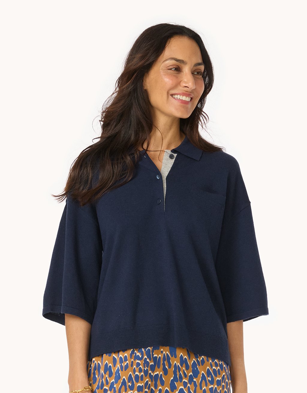 Merino Wool Short Sleeve Polo