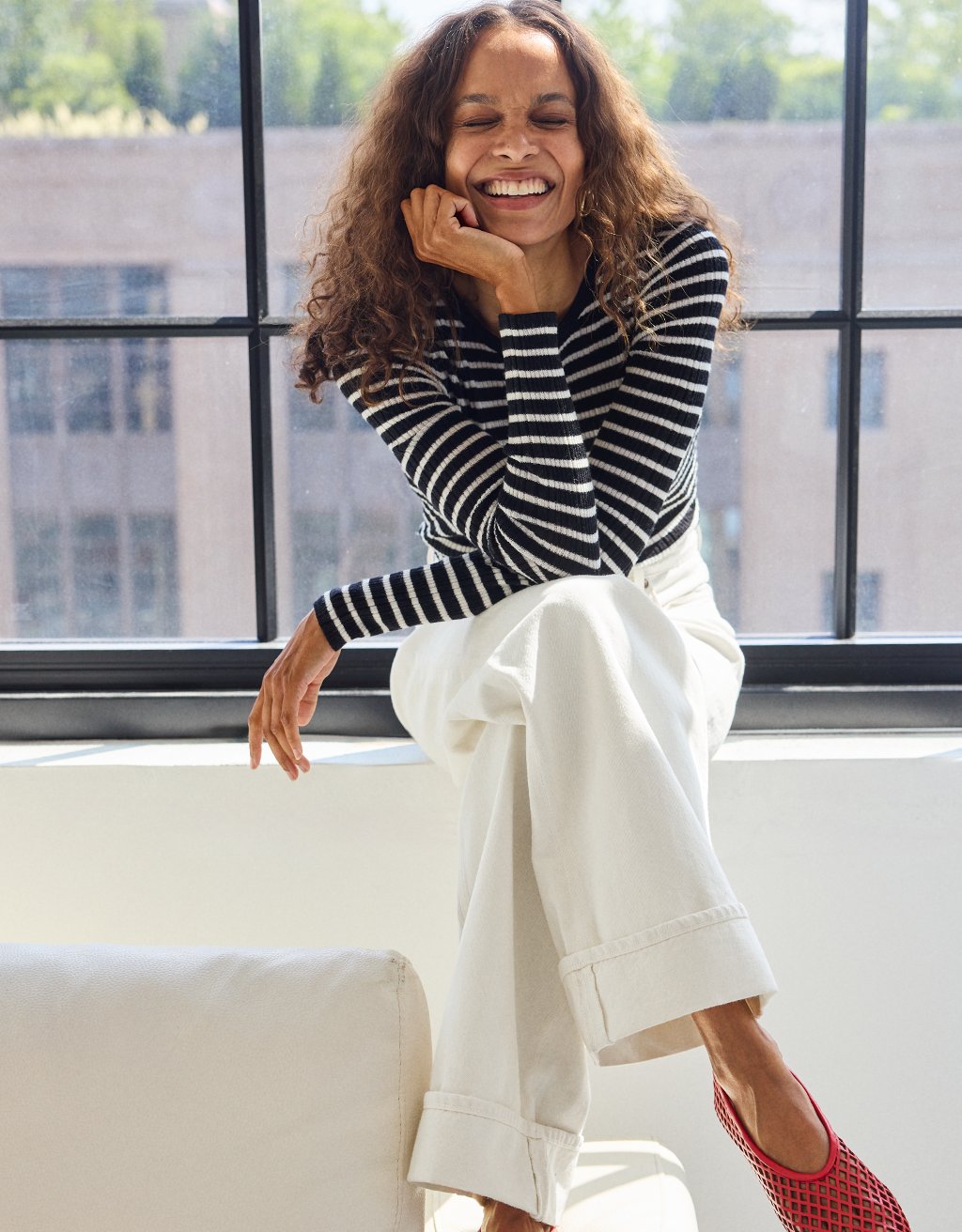 Merino Wool Crewneck Top