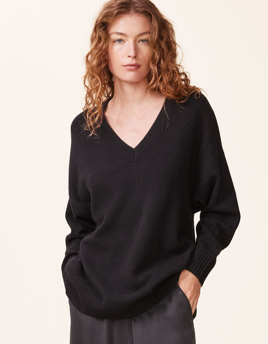 cashmere v neck pullover sweater