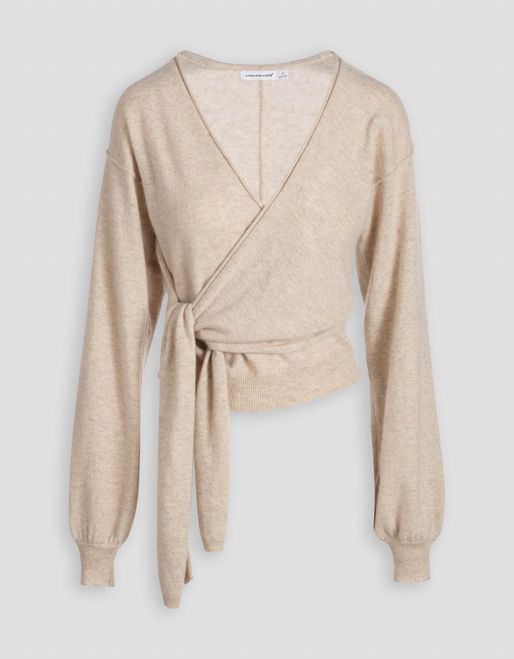 cashmere tie waist sweater