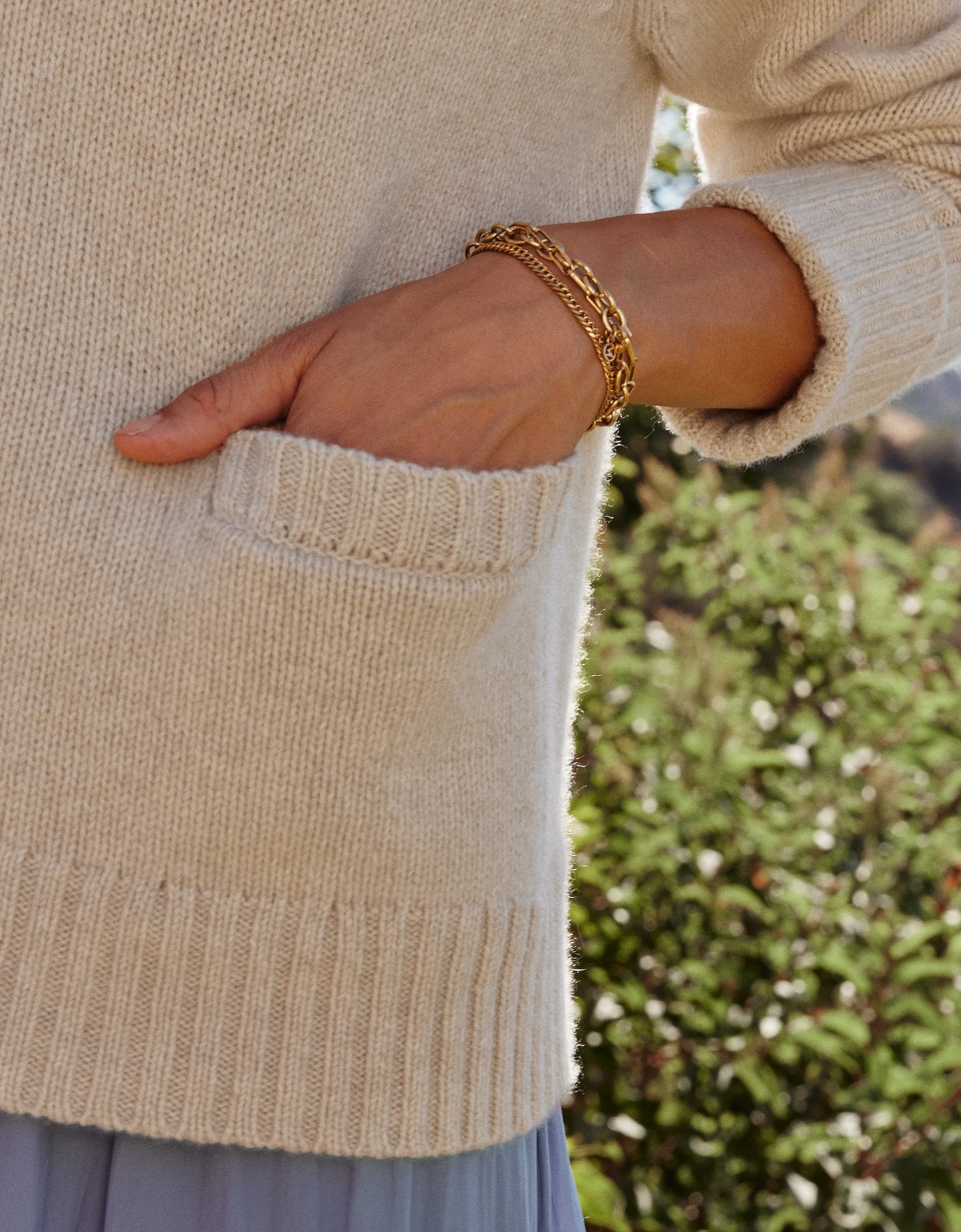 cashmere polo sweater
