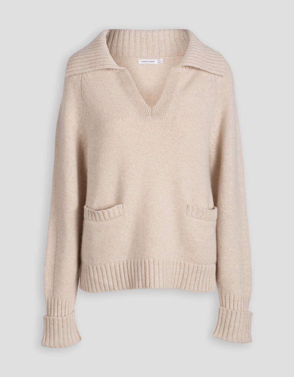 cashmere polo sweater