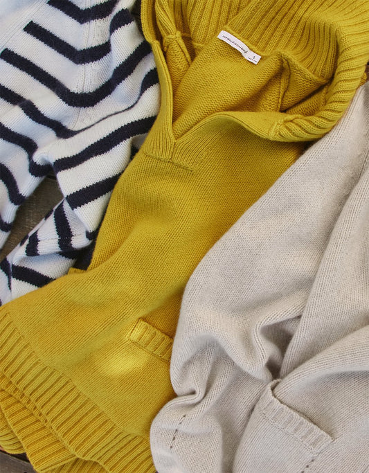 cashmere polo sweater