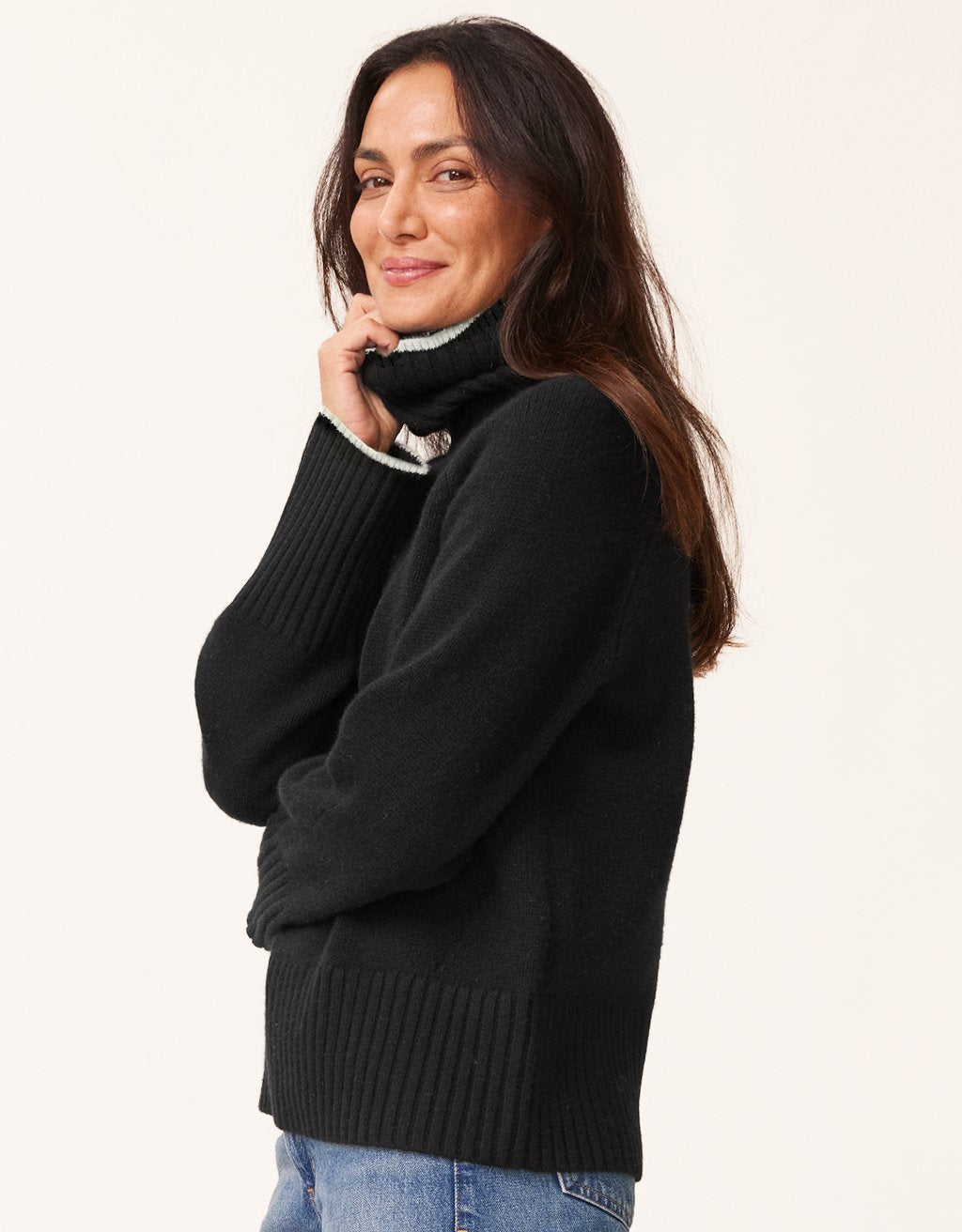 cashmere turtleneck sweater