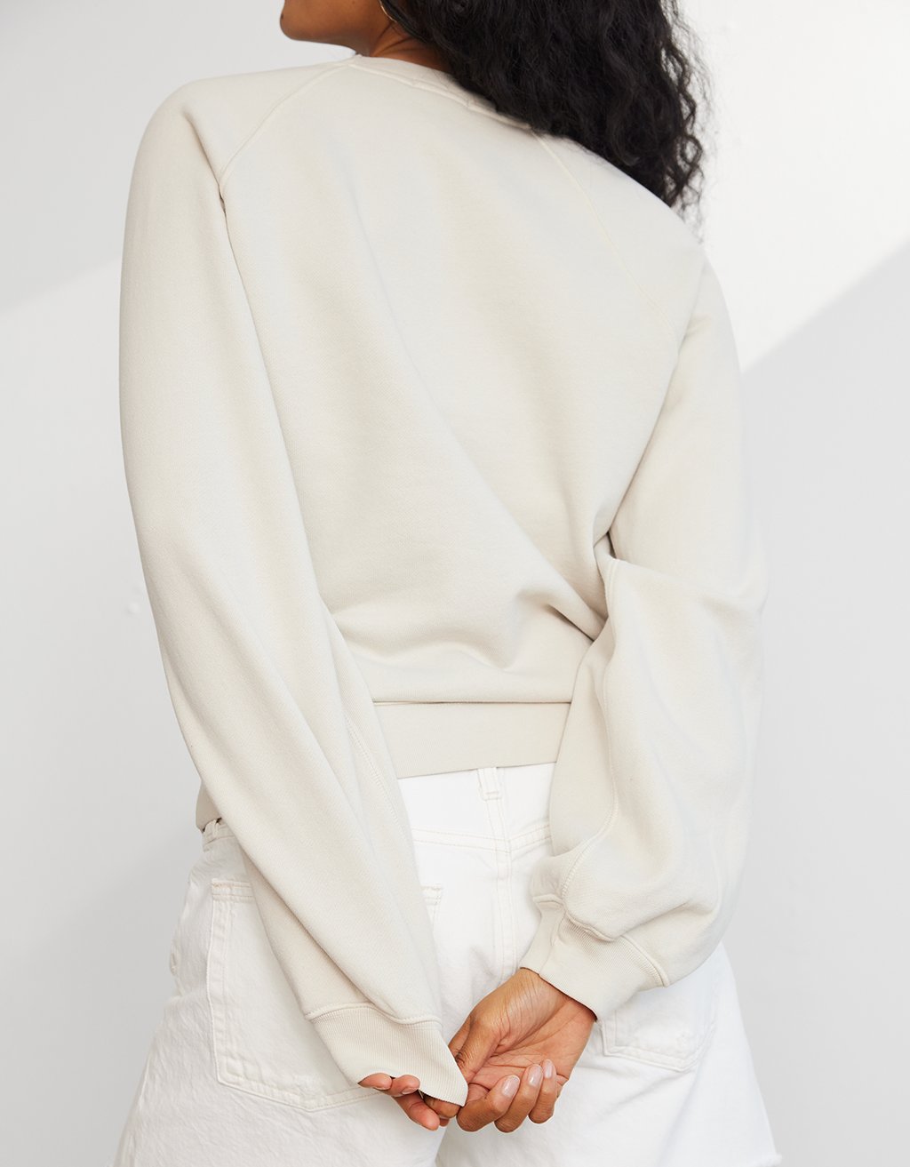 raglan crewneck sweatshirt