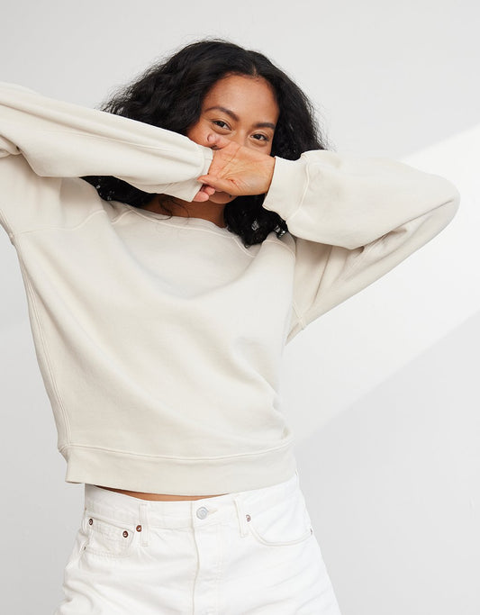raglan crewneck sweatshirt