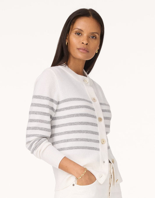 cashmere fitted cardigan