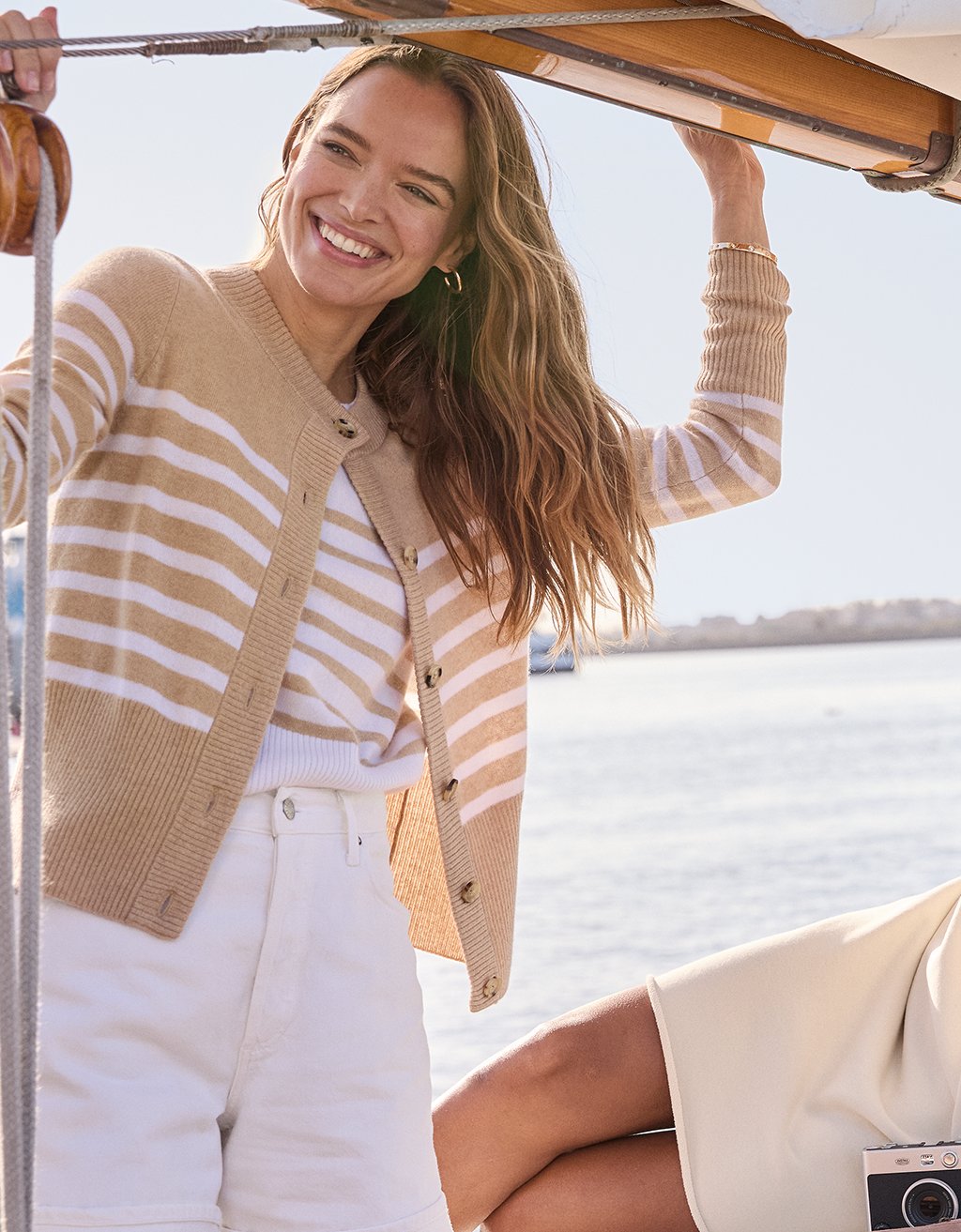 cashmere fitted cardigan