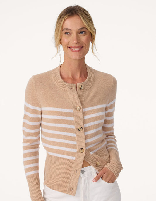 cashmere fitted cardigan
