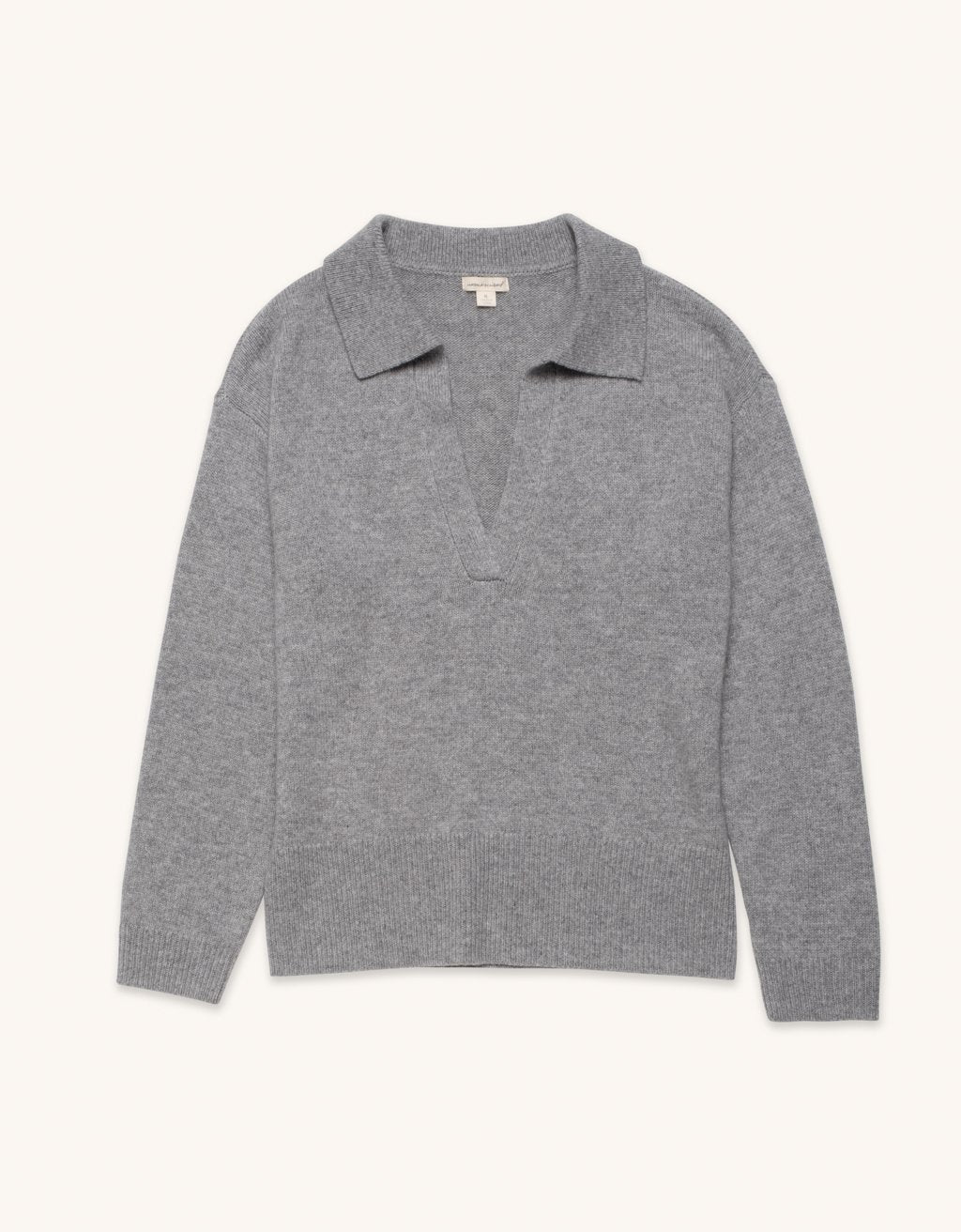 cashmere polo sweater