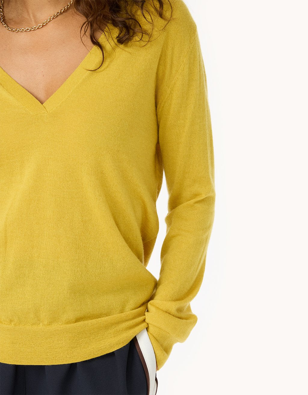 Whisper-Weight Cashmere V-Neck Sweater
