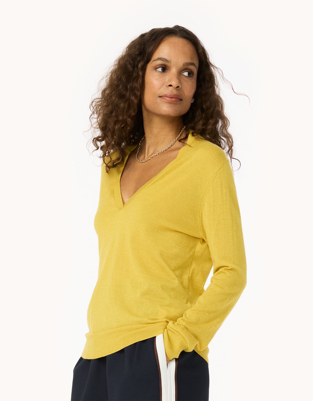 Whisper-Weight Cashmere V-Neck Sweater