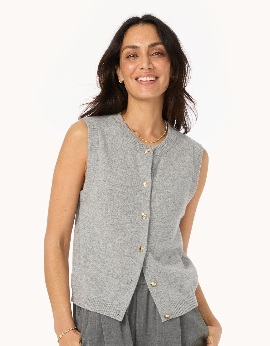 Everyday-Weight Cashmere Sweater Vest