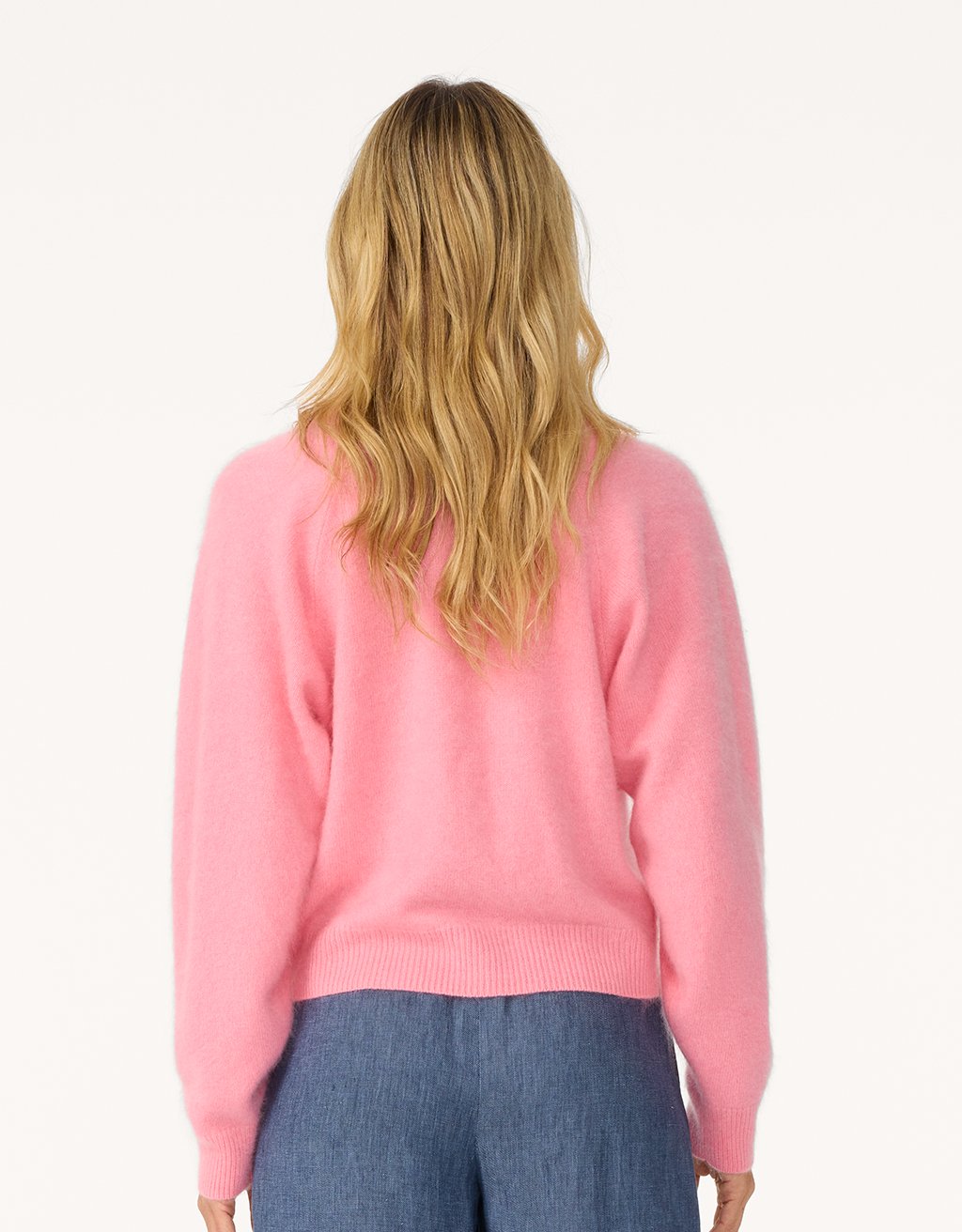 brushed cashmere raglan sweater