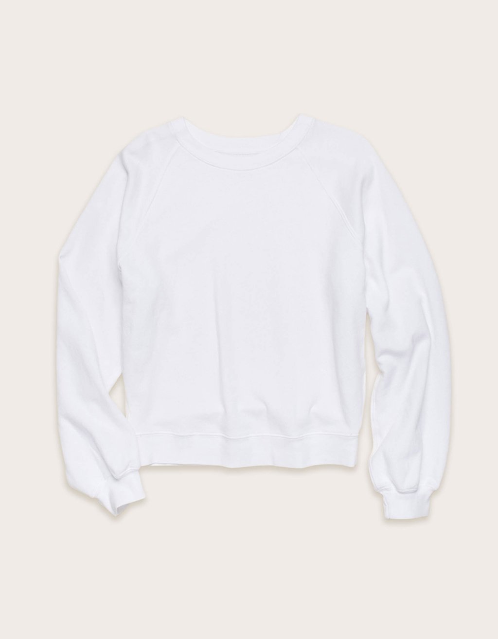 raglan crewneck sweatshirt