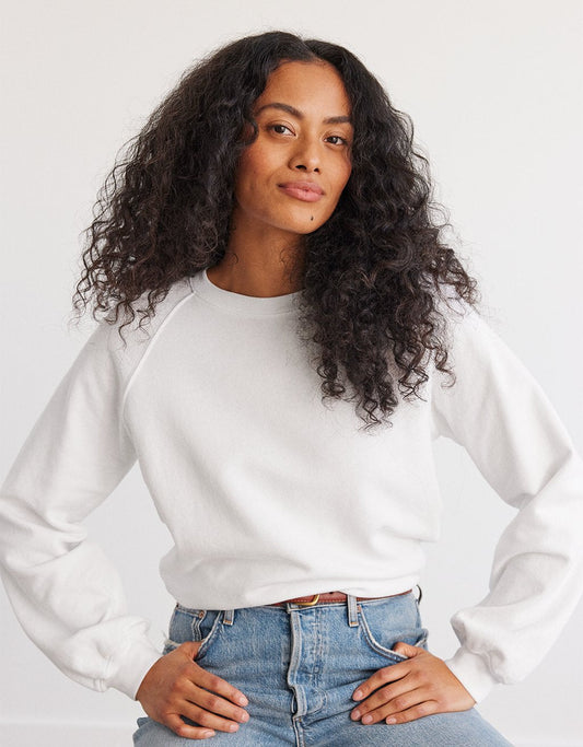 raglan crewneck sweatshirt