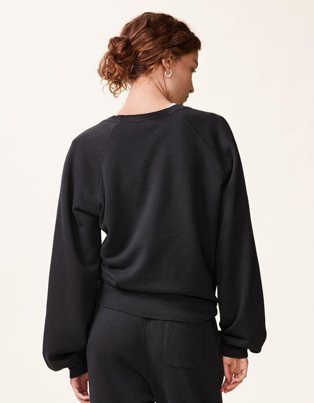 raglan french terry crewneck sweatshirt