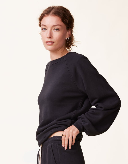 raglan french terry crewneck sweatshirt