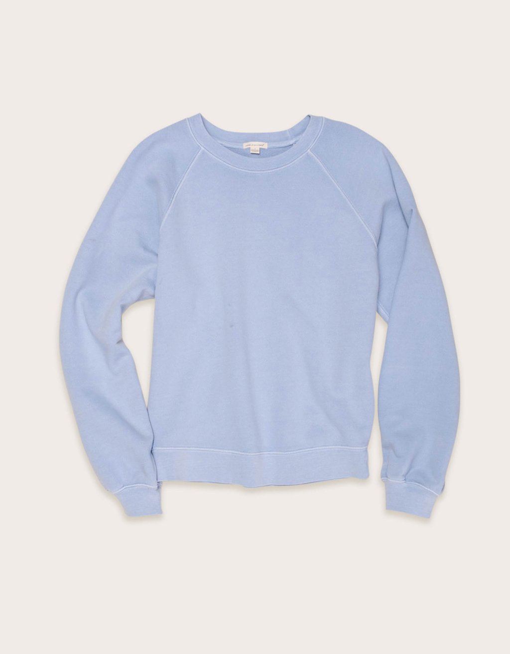 raglan french terry crewneck sweatshirt