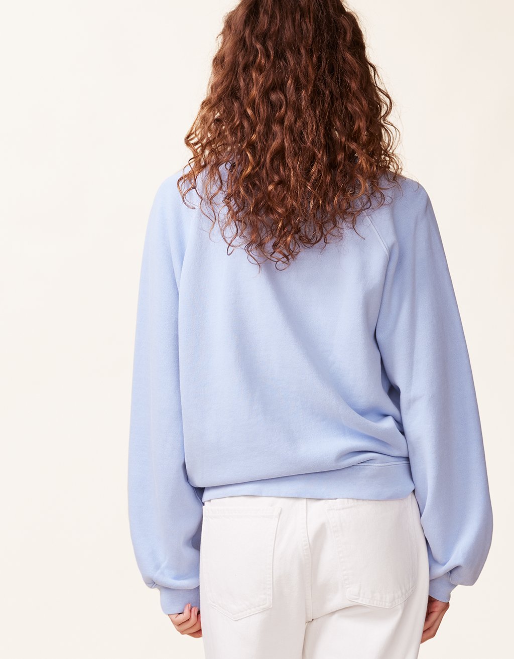 raglan french terry crewneck sweatshirt