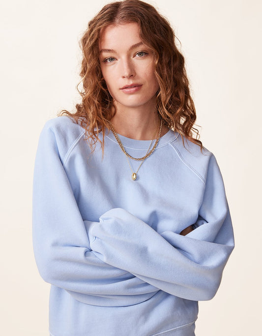 raglan french terry crewneck sweatshirt