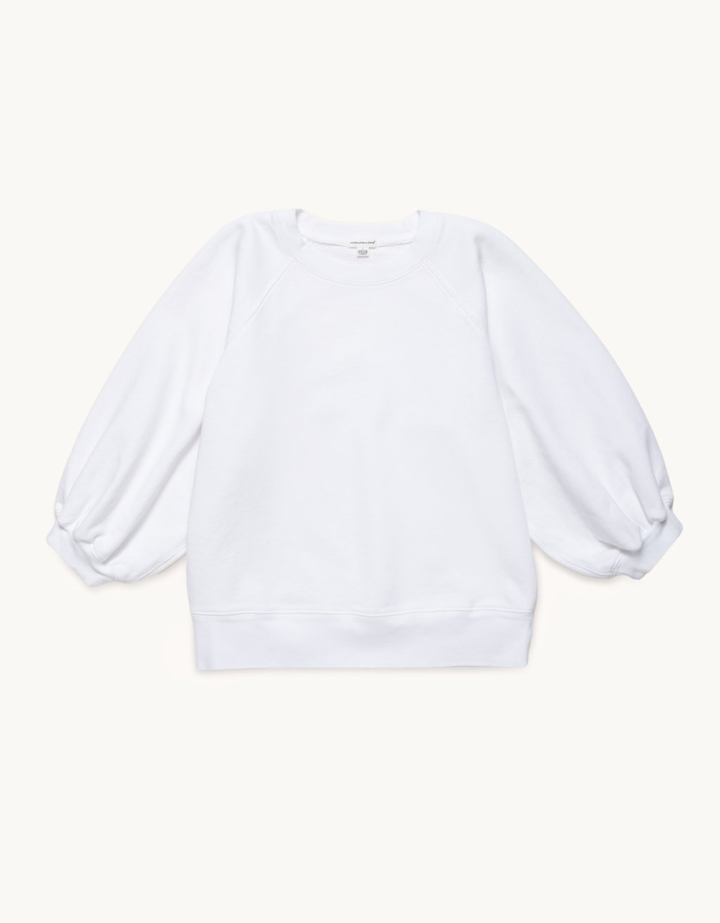 french terry puff sleeve sweatshirt