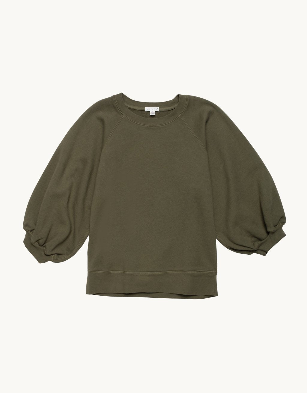french terry puff sleeve sweatshirt